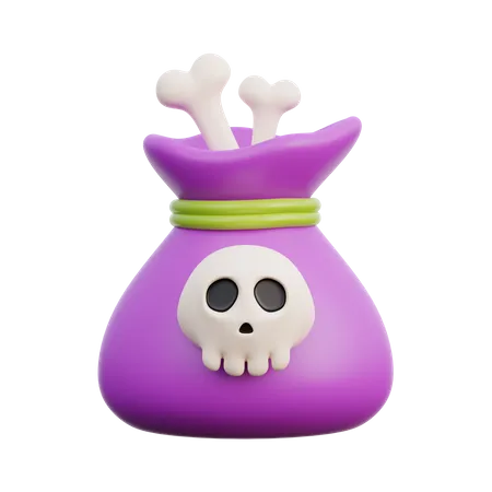 Bones Bag  3D Icon