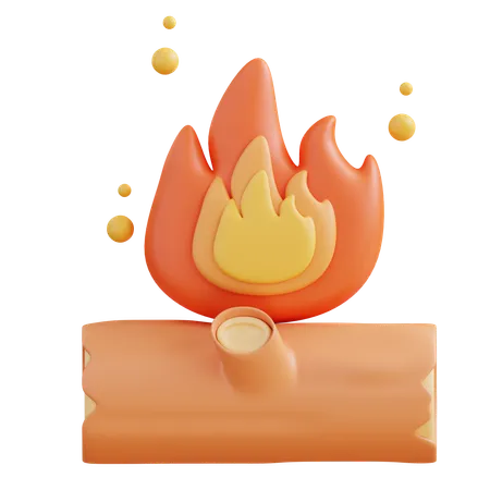 Bonfire  3D Icon