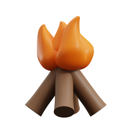 Bonfire  3D Icon