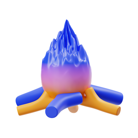 Bonfire  3D Icon