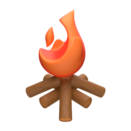 Bonfire  3D Icon