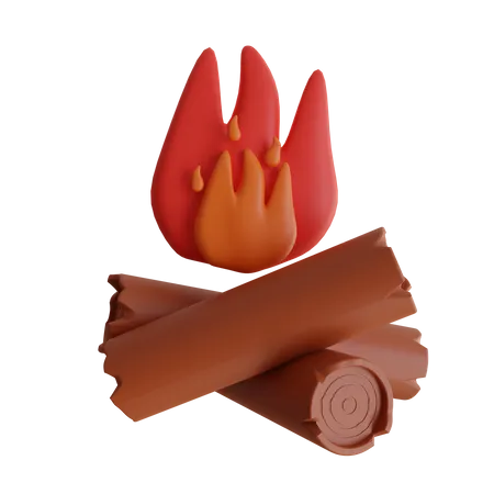 Bonfire  3D Icon