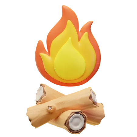 Bonfire  3D Icon