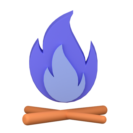 Bonfire  3D Icon