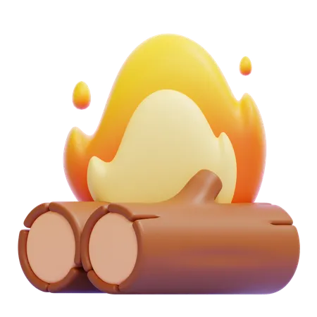 Bonfire  3D Icon