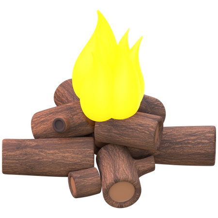 Bonfire  3D Icon