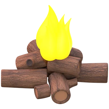 Bonfire  3D Icon