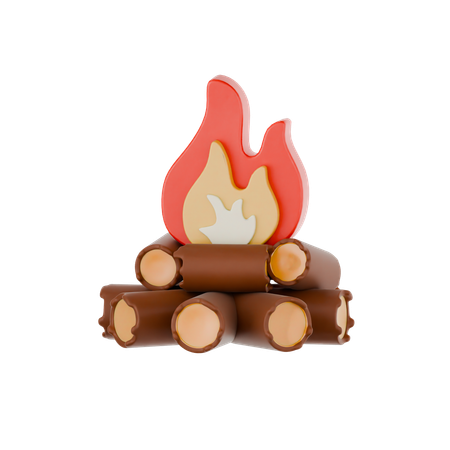 Bonfire  3D Icon