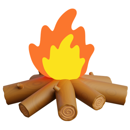 Bonfire  3D Icon