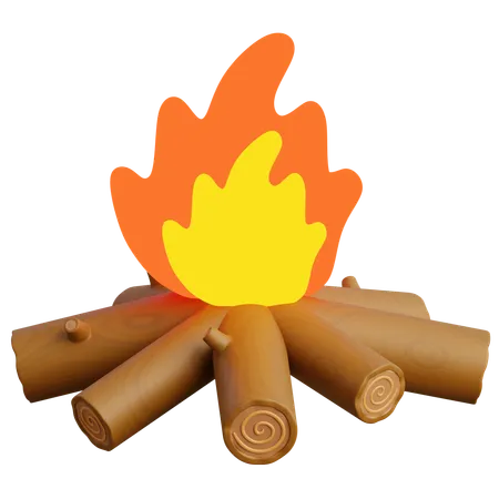 Bonfire  3D Icon