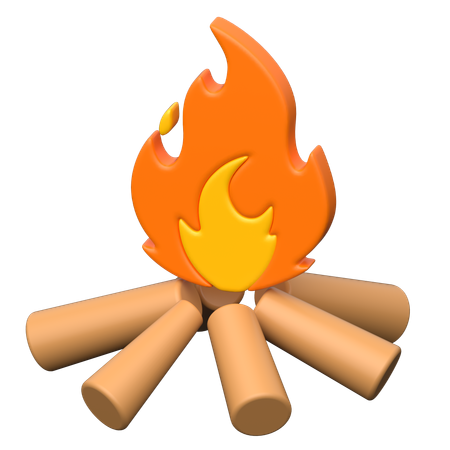 Bonfire  3D Icon