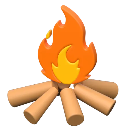 Bonfire  3D Icon