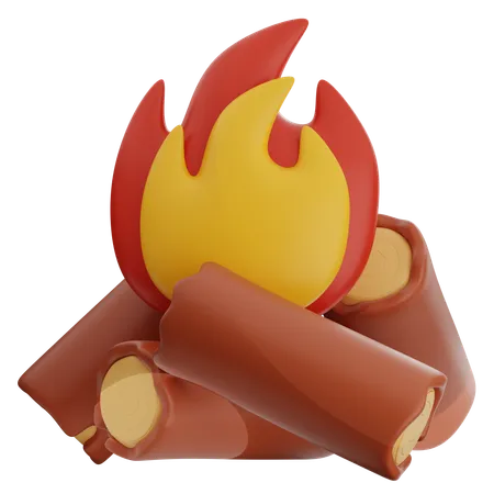 Bonfire  3D Icon