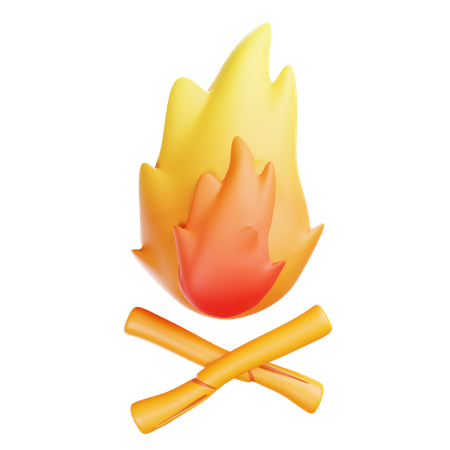 Bonfire  3D Icon