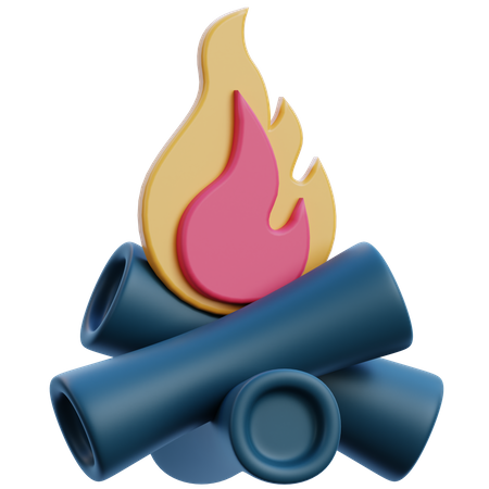 Bonfire  3D Icon