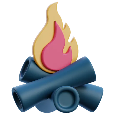 Bonfire  3D Icon