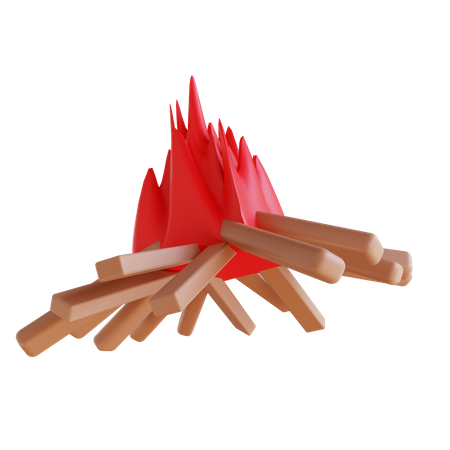 Bonfire  3D Icon