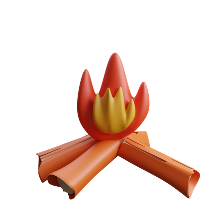 Bonfire  3D Icon