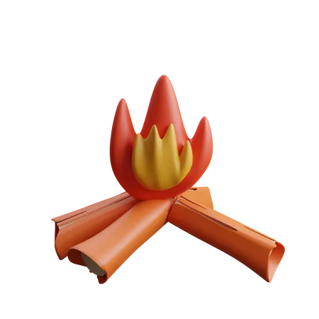 Bonfire  3D Icon