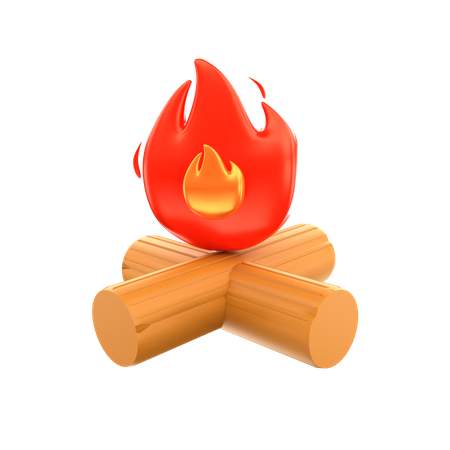 Bonfire  3D Icon