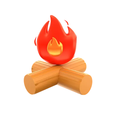 Bonfire  3D Icon