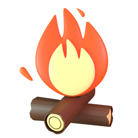 Bonfire  3D Icon