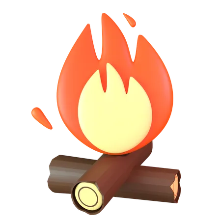 Bonfire  3D Icon