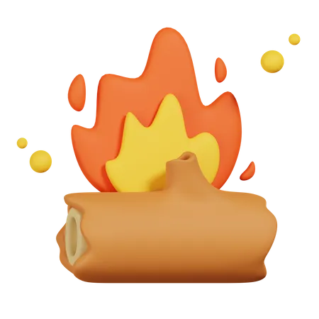 Bonfire  3D Icon