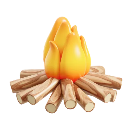 Bonfire  3D Icon