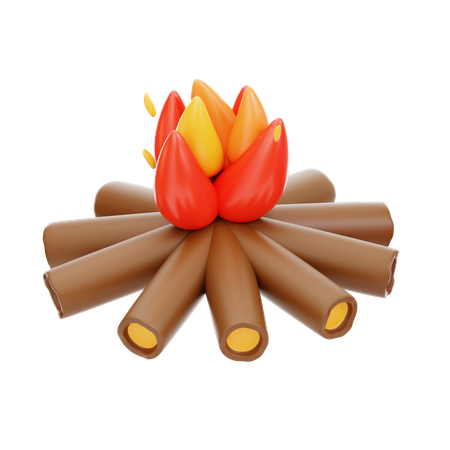 Bonfire  3D Icon