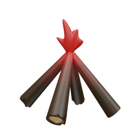 Bonfire  3D Icon