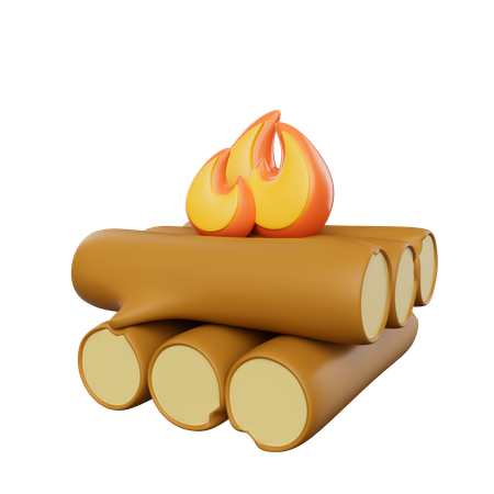 Bonfire  3D Icon