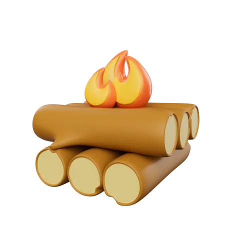 Bonfire  3D Icon