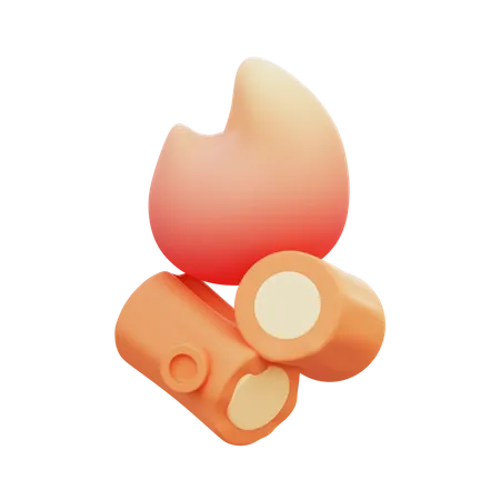 Bonfire  3D Icon