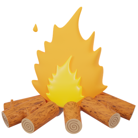 Bonfire  3D Icon