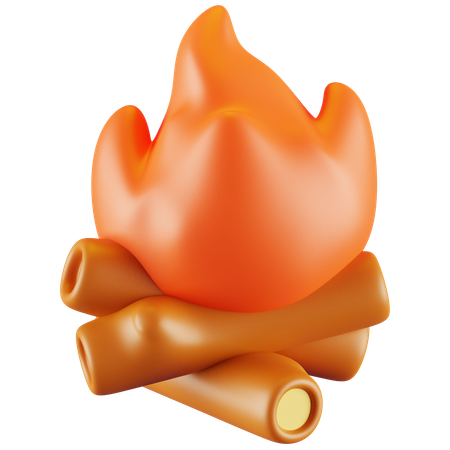 Bonfire  3D Icon