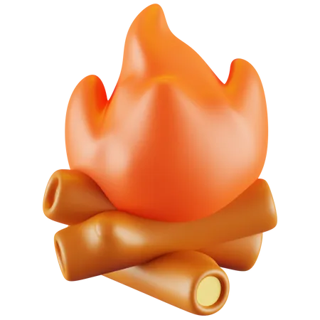 Bonfire  3D Icon