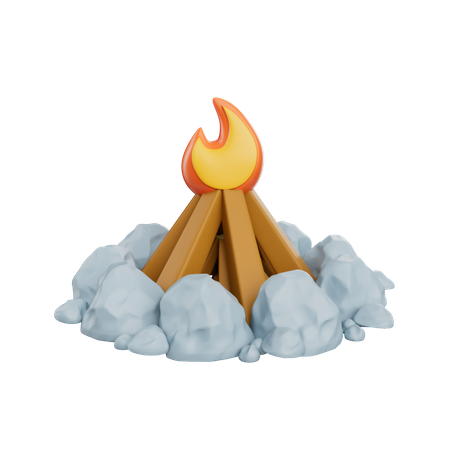 Bonfire  3D Icon