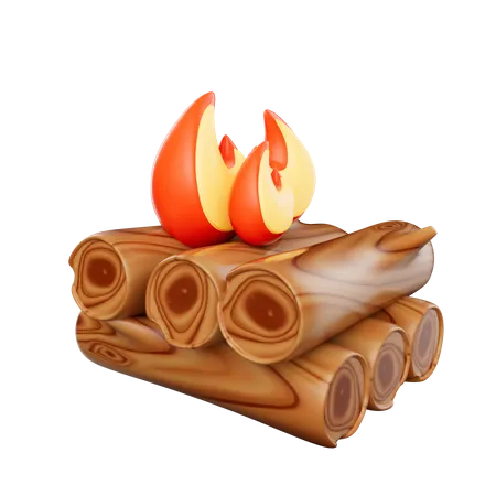 Bonfire  3D Icon