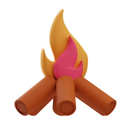 Bonfire  3D Icon