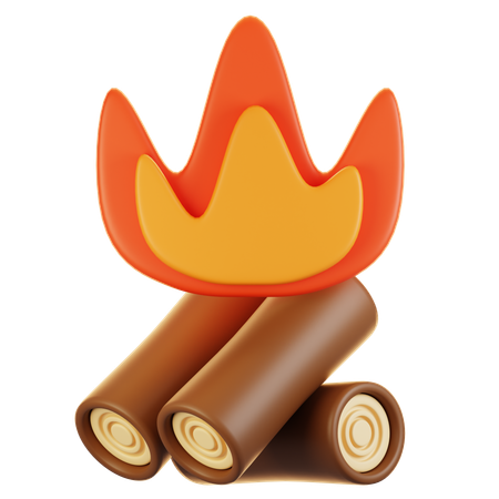 Bonfire  3D Icon