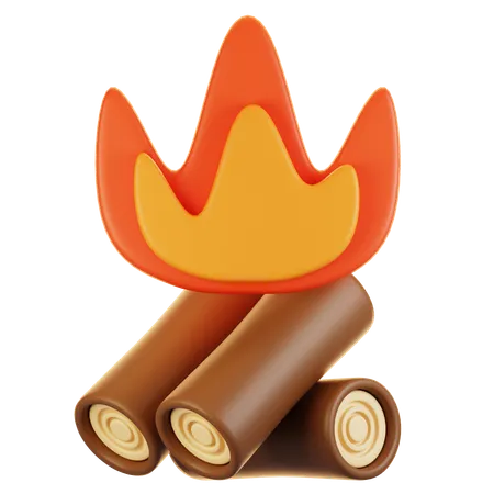 Bonfire  3D Icon