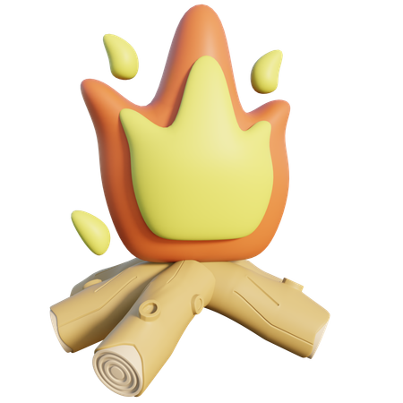 Bonfire  3D Icon