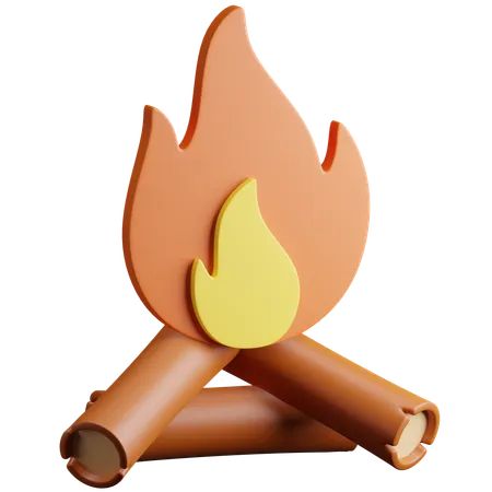 Bonfire  3D Icon