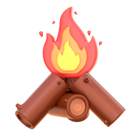 Bonfire  3D Icon