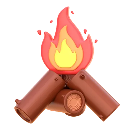 Bonfire  3D Icon