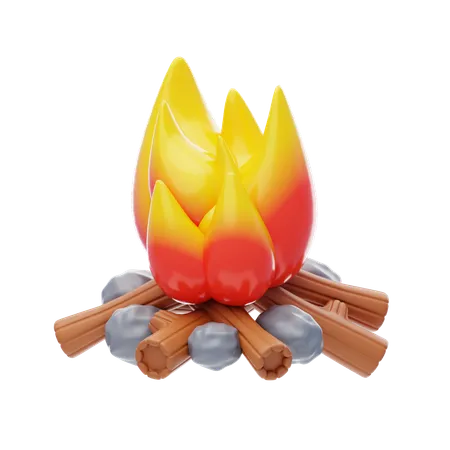 Bonfire  3D Icon