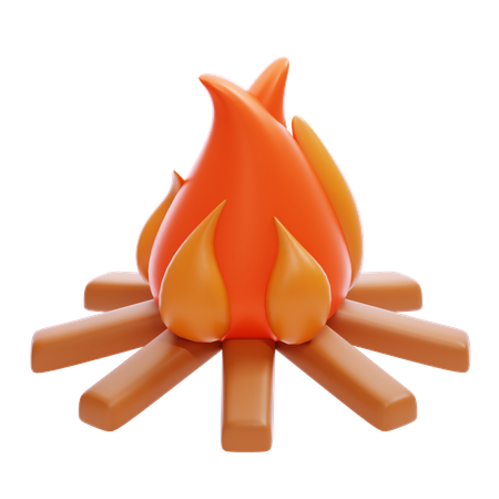 Bonfire  3D Icon