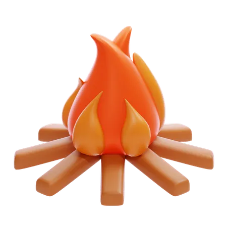 Bonfire  3D Icon