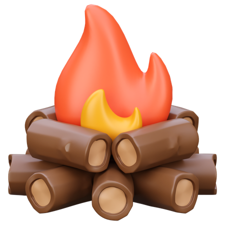 Bonfire  3D Icon